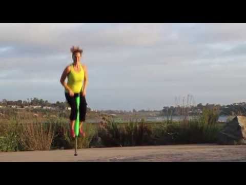 Super Advanced Jumping Pogo Stick Trampoline Best Ever