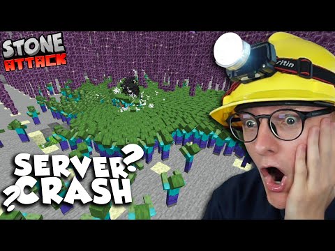 5000+ ZOMBIES CRASH THE SERVER! - StoneAttack! #42