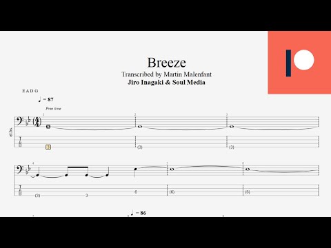 Jiro Inagaki & Soul Media - Breeze (bass tab)
