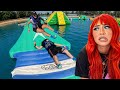 WE WENT TO A WATER OBSTACLE COURSE FOR THE FIRST TIME