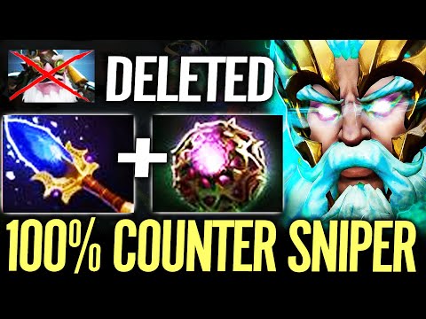 SUPER CARRY Zeus First Item Phylactery vs Sniper Crazy 100% Counter Pick Dota 2