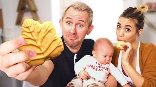Leaf Cookies!? | Americans Try Canadian Food