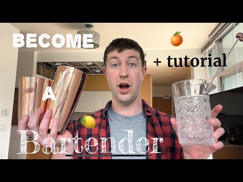 Become a BARTENDER with NO Experience 🥃🍊 {5 TIPS} + Tutorial on Bar Tools 🥄