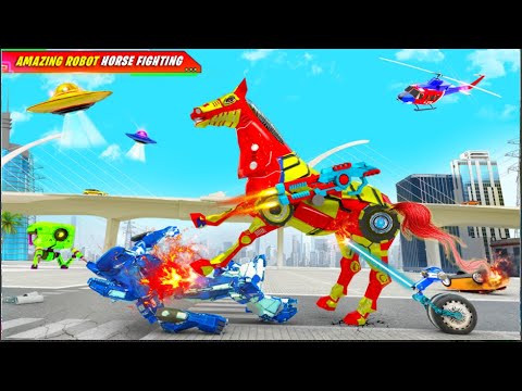 Flying Muscle Car Robot Transform Horse Robot Game Centaurus Games Gameplay