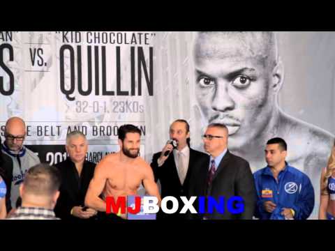 CHRIS ALGERI VS ERICK BONE WEIGH IN & FACEOFF