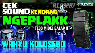 Download lagu CEK SOUND KENDANG NGEPLAK 🎵 WAHYU KOLOSEBO -  TES MIDELAN ANTI KETULUP🎶 mp3
