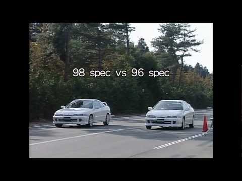 Best Motoring Drag Race 1998 Integra Type R vs 1996 Integra Type R 1/4 mile 0-400m