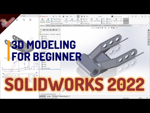 Solidworks 2022 Basic 3D Modeling Tutorial For Beginner Exercise 01 (COMPLETE)