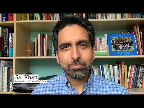 カーンアカデミーの学校閉鎖と遠隔学習に関するサルからのメッセージ。 (A message from Sal on school closures and remote learning on Khan Academy.)