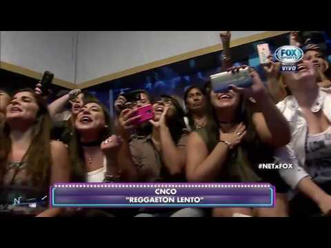 CNCO Cantando reggaetón lento En Net Nunca Es Tarde 07/03/17