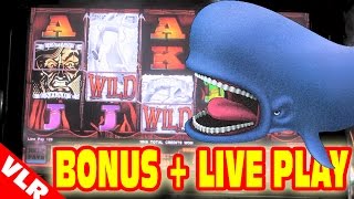 Moby Dick - NEW SLOT MACHINE Bonus + Live Play - Monday Giveaway!