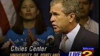 Speeches: Candidate George Bush Giving His Stump campaign Speech Election 2000