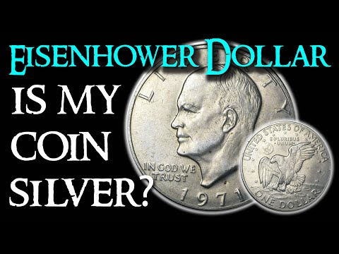 How to Tell if Your Eisenhower Dollar Coin is Silver or Not