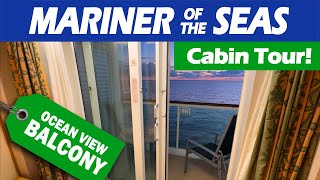 Mariner of the Seas Cabin #7544 Ocean View Balcony Room Tour