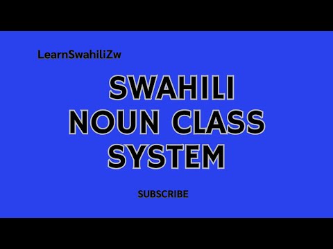 Swahili Noun Class System