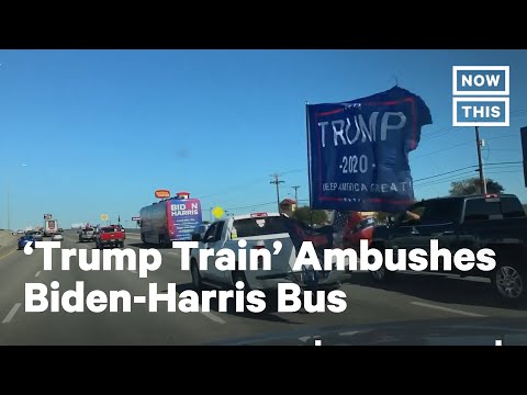 Trump Supporters Try To Push Biden Bus Off Road (What are your thoughts?)