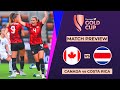 Canada vs Costa Rica 2024 Concacaf W Gold Cup Head to Head Stats