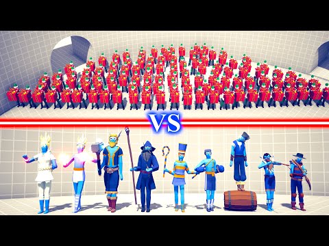 PRESENT ELF TEAM vs LEGACY TEAM - Totally Accurate Battle Simulator TABS
