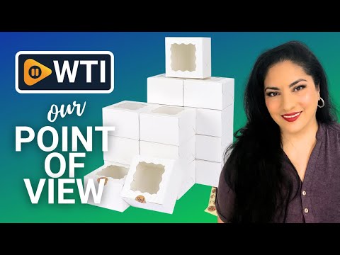 Moretoes 50pcs 4x4x2.5 Inches White Bakery Boxes with Window - WTI product video review