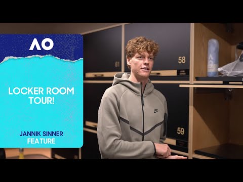Jannik Sinner's Locker Room Tour & Practice | Australian Open 2026