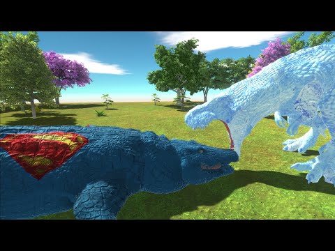 ICE T-REX DEATH RUN - Animal Revolt Battle Simulator