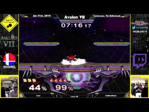 Avalon VII - Guus (Fox) vs SchlimmShady (Mario) - SSBM Singles Losers R8