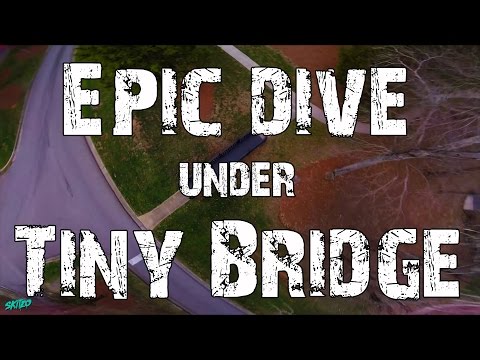 Epic Dive Under Tiny Bridge?