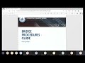 Bridge Procedures Guide Class 01