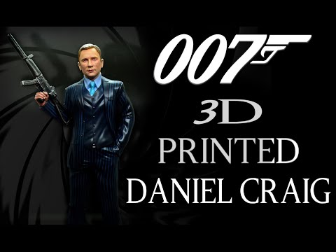 How to 3d print and paint James Bond 007 (Daniel Craig)
