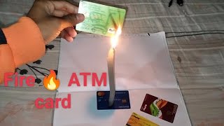 ATM card Ko Aag lagaenge _ Debit card fire 🔥 _ YouTube fast video ATM card fire  _ king shiman_india