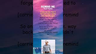 Brad Paisley - Remind Me (Lyrics) #shorts