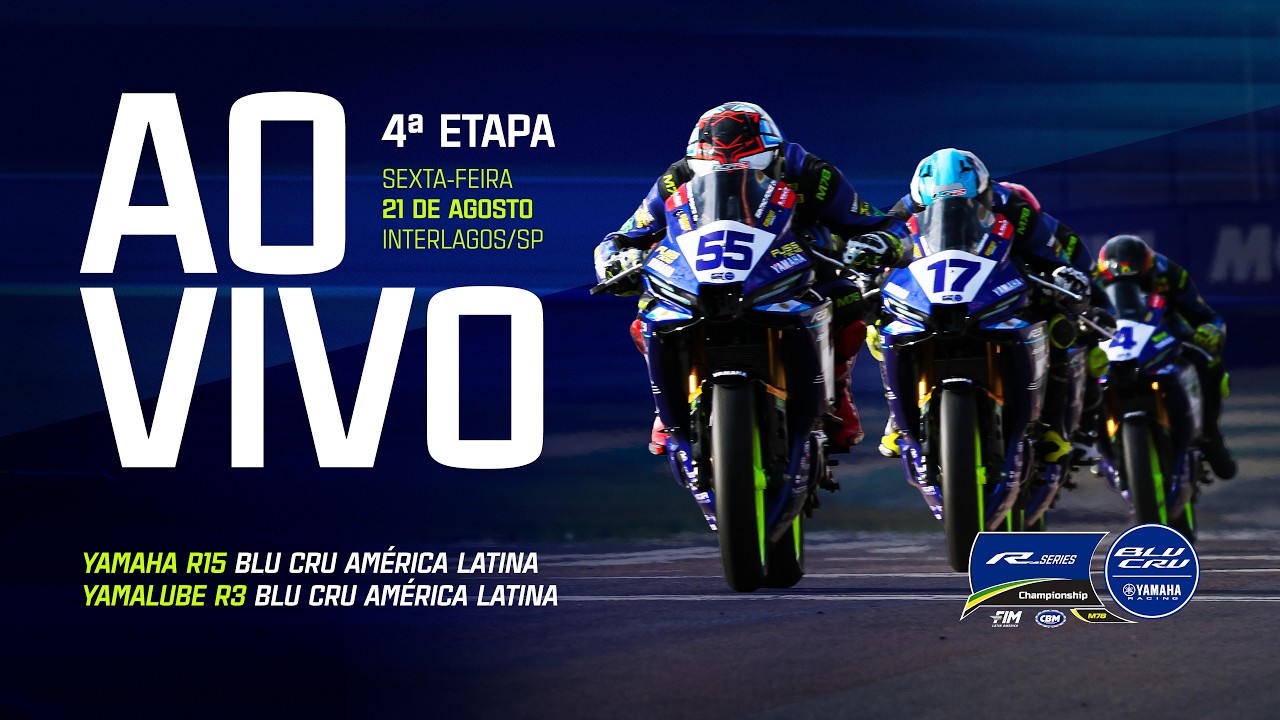 AO VIVO: Yamaha R15 e Yamalube R3 BLU CRU América Latina 2026 | 4ª etapa | Interlagos/SP
