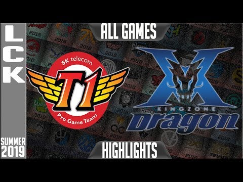 SKT vs KZ Highlights ALL GAMES |  LCK Summer 2019 Week 8 Day 1 | SK Telecom T1 vs King-Zone DragonX