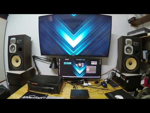 PC (emu-1820)+Sony STR-De235+Akai SW 137 (test)