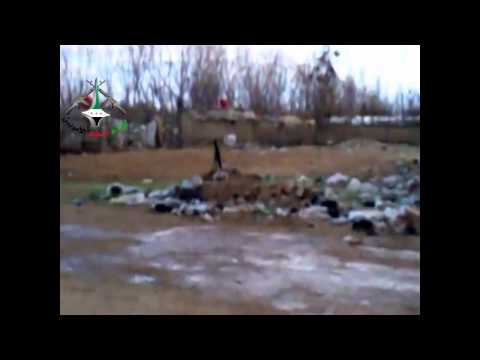 استهداف  قوات النظام بقذائف الهاون من قبل لواء أحفاد الأمويين في عقربا في ريف دمشق