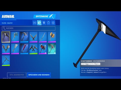 Schattenschlitzer Pikaxe Kostenlos erhalten in Fortnite -  Füge Gegnern Schaden zu