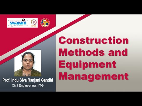 Construction methods and equipment management Intro Video