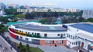 KWAME NKRUMAH MEMORIAL PARK OFFICIAL OPENING IN ACCRA - DAY AND NIGHT VIEW