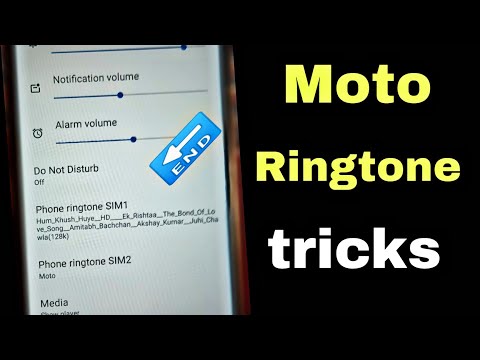 moto ringtone setting / how to set  ringtone in motorola