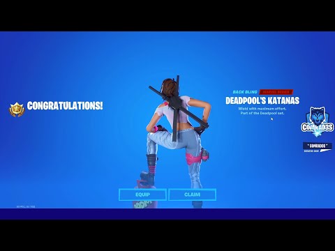 [Easy Challenge] How to unlock *FREE* Deadpool's Katanas Backbling in Fortnite  Chapter 2 Season 2