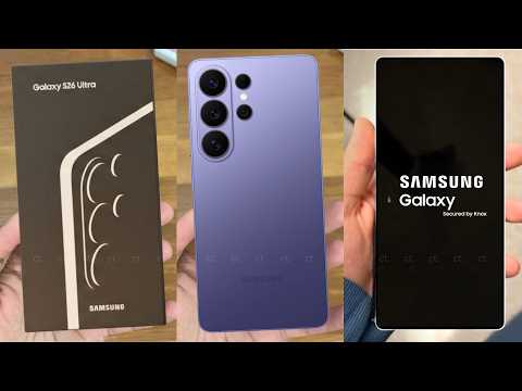 Samsung Galaxy S26 Ultra Unboxing and First Look - Cobalt Violet!