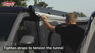 Coleman® Journeymaster Deluxe Air M Driveaway Awning - How to pitch