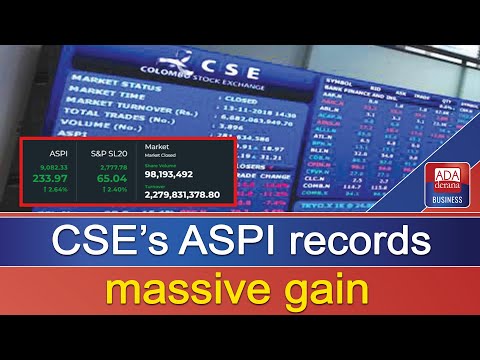 CSE’s ASPI records massive gain - 20.02.2022