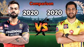 RCB (2020) 🆚 CSK (2020) 💪 in IPL Comparison Royal Challengers Bangalore vs Chennai Super Kings
