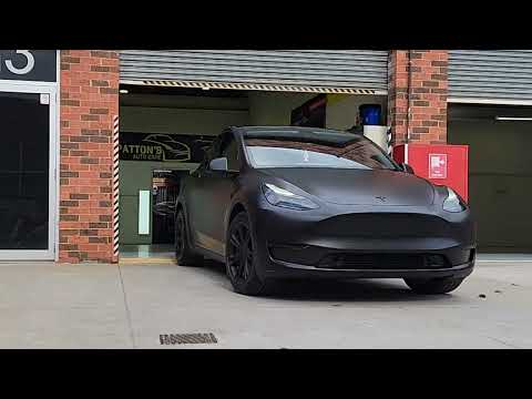2023 Tesla Y - Full Car PPF - Matte Black Paint Protection Film - (Zink PPF) #melbourne