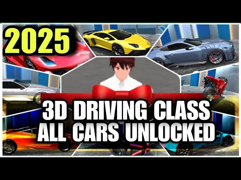 3D Driving Class | (WORKING) How to Unlock All Cars in 2025 | Latest v34.01 Update