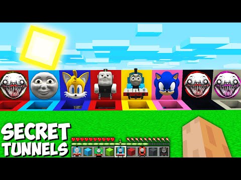 I Found SECRET TUNNELS of THOMAS and FRIENDS CHOO CHOO CHARLES or PERCY or SONIC in Minecraft !