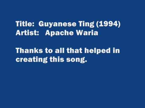 Apache Waria (Guyanese Ting 1994)