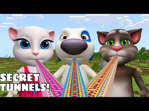 I Found Talking Tom & Friends’ Secret Tunnels in Minecraft 😱
