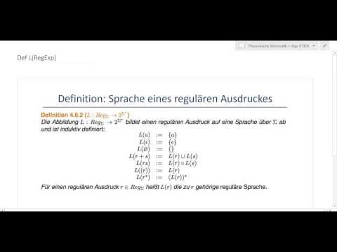 TI_4_28 Reguläre Ausdrücke: Sprache eines RegExp